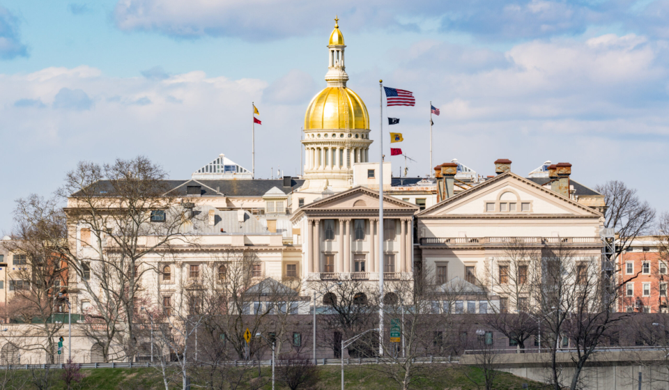 New Jersey state capitol building in Trenton
